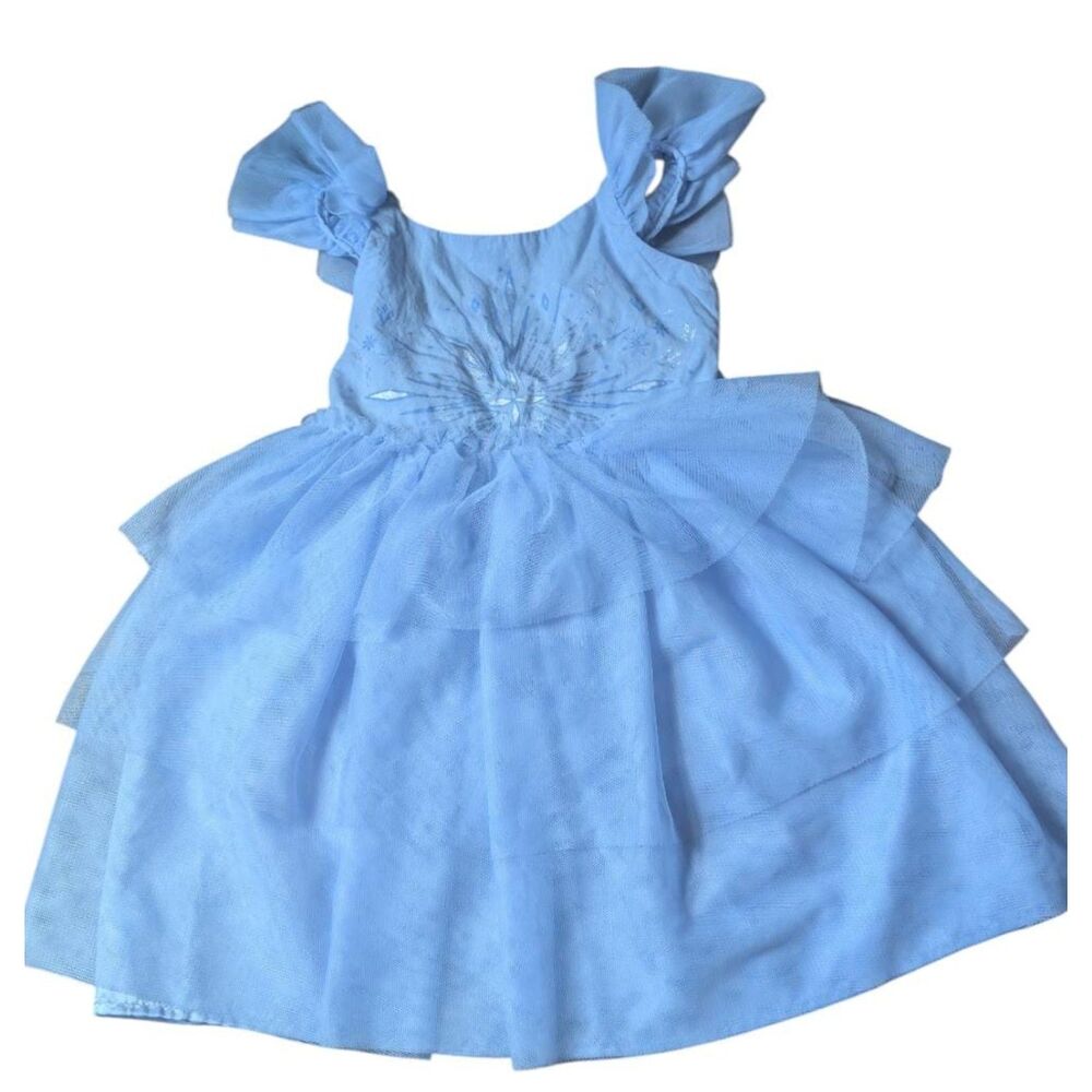 Disney x Audrey Camille Frozen Elsa Layered Tulle Princess Dress, Size 3T